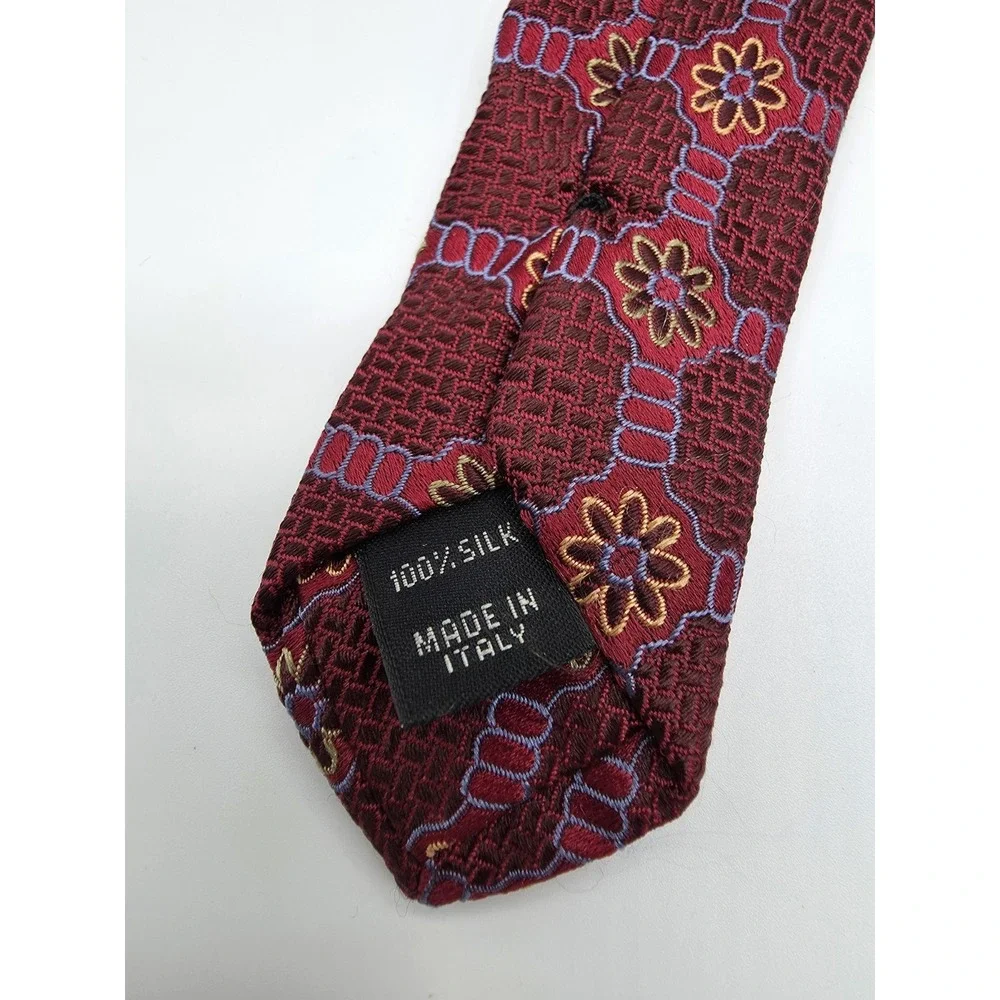 Joseph A Bank Signature Collection Made In Italy Silk Geometric Tie 58